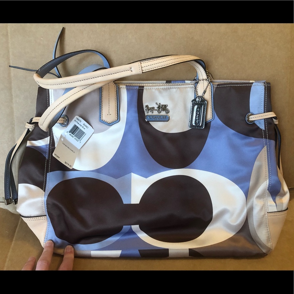 Coach NWT large multicolored Handbag